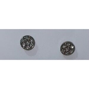 *FREE with Bundle* Round Faux Diamond Gold-Colored Studs
